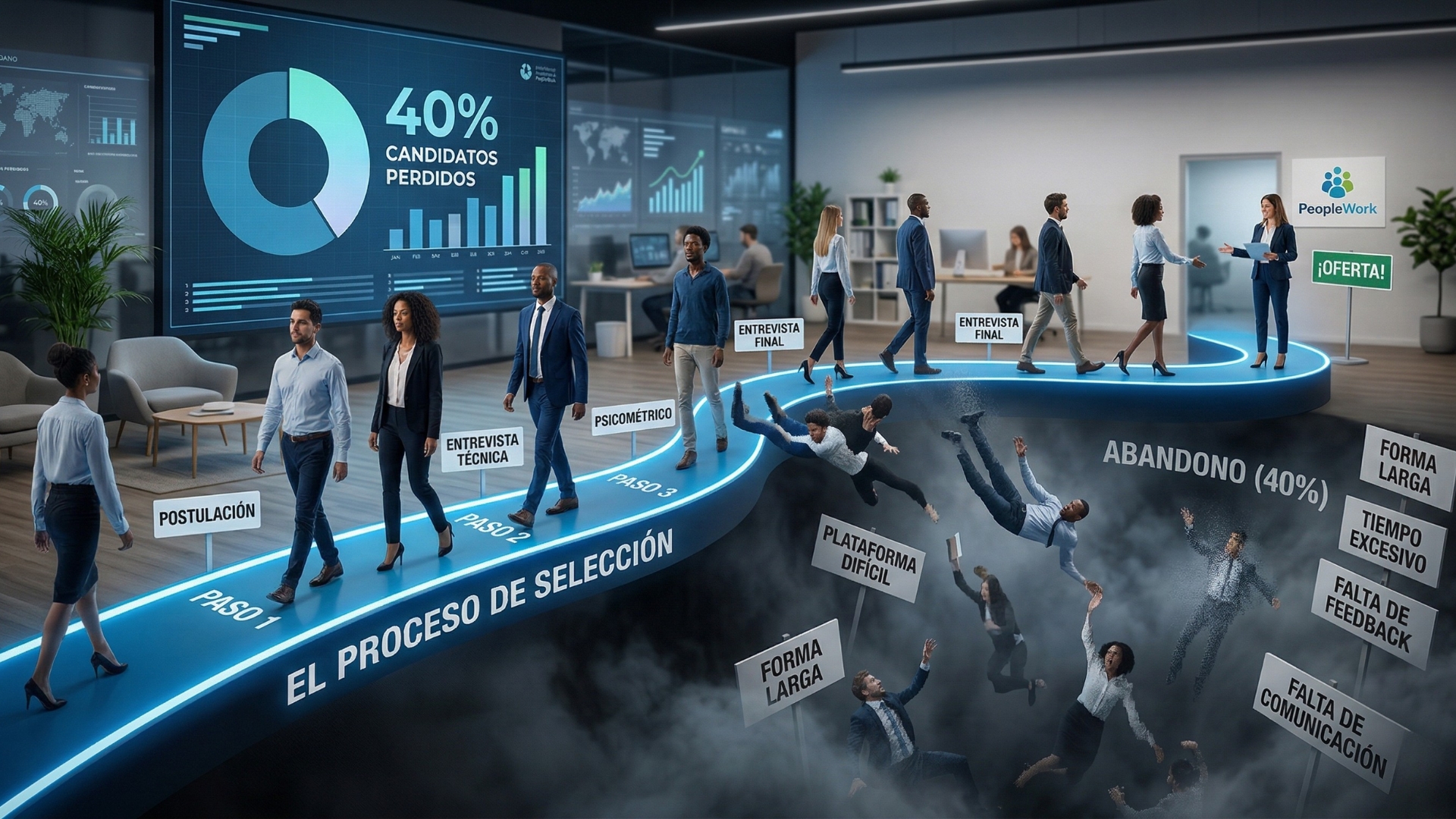 Crónica de un talento perdido: ¿Por qué el 40% de tus candidatos abandona el proceso?